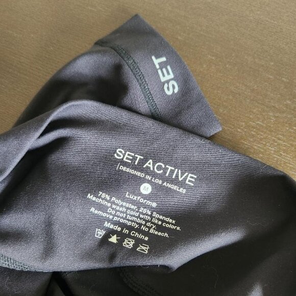 SET Active Jet Black Leggings - Picture 6 of 7